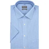 Olymp Chemise Luxor Manches Courtes Carreaux Bleu