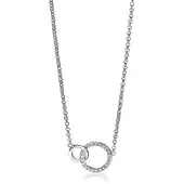 Zinzi Chaîne en argent avec zirconium
