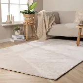 NATURL. Tapis Lavable - Clean Crème | 140x200cm | Rectangulaire | Pile haute