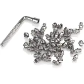 Xlc Pin Set Pd X12 Screws Argenté 52pcs
