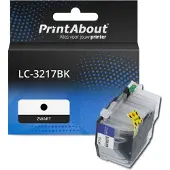 PrintAbout Cartouche compatible pour Brother LC-3217BK - Noir - Grande capacité