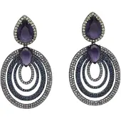Avant Garde Boucles d'oreilles 'Genevievema' violet