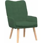 vidaXL fauteuil Vert Jungle 63 x 67 x 94 cm Tissu Sherpa