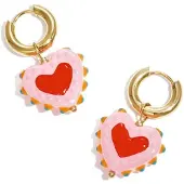 Cala Rose Boucles d'oreilles 'SUMMER HEART' rose foncé