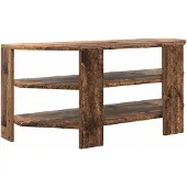 vidaXL Armoire TV d'angle vieux bois 102x40,5x45cm Bois composite