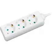 Logilink lps205 multiprises 3-prises blanc