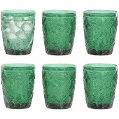 Esprit Set de verres Home vert cristal avec relief 300 ml