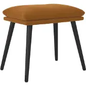 vidaXL Repose-Pied Marron 45x29,5x39 Cm Velours
