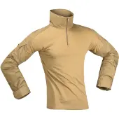 Invadergear Combat Long Sleeve T-shirt Beige 2XL