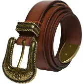 Superdry Skinny Western Belt Marron S Femme