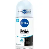 Nivea Invisible Black & White Anti-Transpirant Roll-On, 50ml