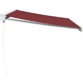 vidaXL Auvent manuel rouge vin 350x250 cm