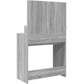 vidaXL Coiffeuse chambre gris Sonoma 80 x 39,6 x 135 cm