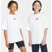 Adidas T-Shirt fonctionnel 'FUTURE ICONS OVERSIZED' noir / blanc