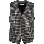 Dstrezzed Gilet Carreaux Vert foncé Multicoloré Vert taille S