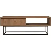 Skye Decor , Dale- DaleSPH, couleur noyer,noir, tables basses, 43x120x60 cm, 100% panneau de particules mélaminé