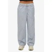 Superdry pour femme. W7011273A Pantalon élastique à rayures bleu (L), Homewear, Coton