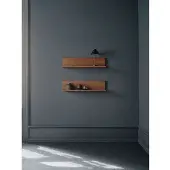 New Works Tana Étagère Murale Black Stained Oak