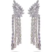 Avant Garde Boucles d'oreilles 'Stefaniaina' violet