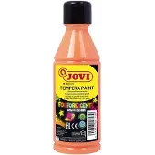 Jovi Tempera liquide, peinture pour affiches, 250 ml en bouteille, phosphorescente, orange (250 ml)