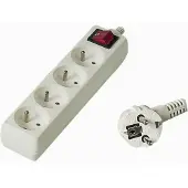 PremiumCord PP4K-07 extension d'alimentation 4 sortie(s) AC Blanc (4x, CEE 7/3, Type 13, 7 m)