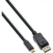 InLine 64125 Câble écran USB, USB Typ-C prise à DisplayPort prise (DP Alt Mode), 4K2K, noir, 5m