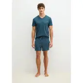 Marc O'Polo Pantalon de pyjama ' Mix N Match ' bleu foncé / pétrole