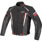 Büse Miles Veste Textile Noir/Blanc/Rouge XL hommes