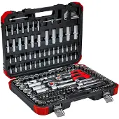 Gedore 'red r45603172&nbsp;jeu de douilles 1/4&nbsp;", 5/16", 3/8&nbsp;"& 1/2&nbsp;avec cliquet réversible/172&nbsp;pièces avec/av