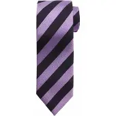 Suitable Cravate Soie Lilas - Bande Noire FD19 Violet