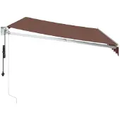vidaXL Store automatique brun 350x250 cm