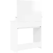 vidaXL Coiffeuse de chambre à coucher blanc brillant 80 x 39,6 x 135 cm