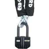 Oxford Cadenas d'alarme Boss 16 mm + chaîne 12 mm x 1,5 m - Sold Secure Gold / FG SBSC / ART4
