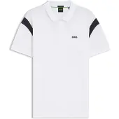 BOSS Union Paddy 10255848 Green Short Sleeve Polo Blanc S Homme