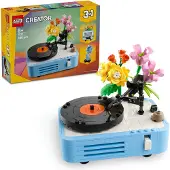LEGO Le tourne-disque et ses fleurs