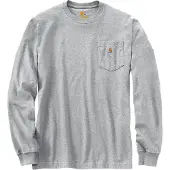 Carhartt K126 Pocket Loose Fit Long Sleeve T-shirt Gris M Homme