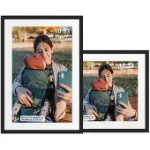 Frameo Cadre photo numérique HF-109T Noir 10,1 pouces avec FrameGlow