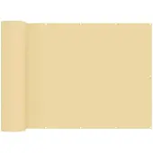 vidaXL Brise-vue pour balcon 200 x 400 cm, tissu enduit de PU, couleur sable