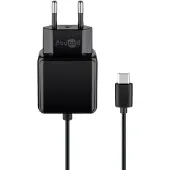 Goobay Adaptateur secteur USB avec câble USB-C fixe 15 W