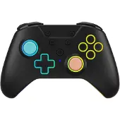 Hyperkin NuRival Wireless Hall Effect Game Controller (Switch, Switch 2, Switch Lite, Switch OLED), Manette, Noir, Orange, Bleu