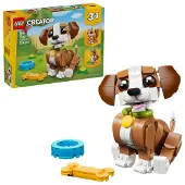 LEGO Creator 3-en-1 31382 Les Adorables Animaux : le Chiot Joueur - Jeu dès 8 ans - Cadeau