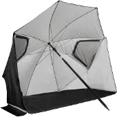 VirtuFit Parasol de plage premium avec pare-brise