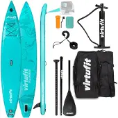 VirtuFit Supboard Racer 381 turquoise - Paddleboard de course 381 x 71 cm