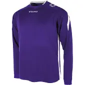 Stanno Maillot Drive à manches longues pour enfants - Violet / Blanc