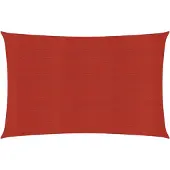 vidaXL Voile d'ombrage 160 g/m² Rouge 6x7 m PEHD