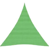 vidaXL Voile d'ombrage 160 g/m² Vert clair 5x7x7 m PEHD