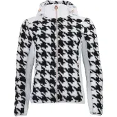 Mountain Peak Polaire à capuche zippé bi-matière badge poitrine femme