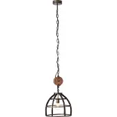 Brilliant Lampe suspendue Matrix 34 cm, noir antique | 1x G95, E27, 60 W, compatible avec les ampoules standard (non fournies) | La chaîne peut être raccourcie