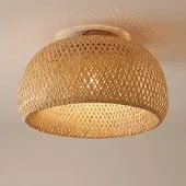 LINDBY Plafonnier , Jadwiga, dimmable, Bois, Salon / séjour, Bambou, Scandinave