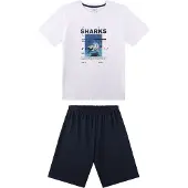 Sanetta Pyjama bleu nuit / blanc